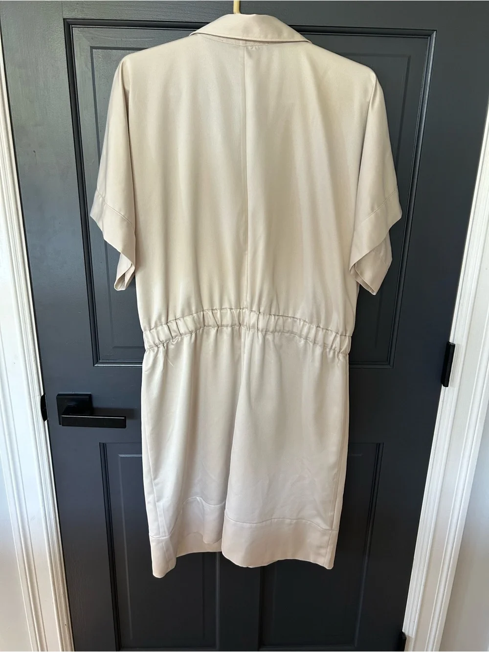 White House Black Market Matte Jersey Utility Jumpsuit - Picture 6 of 8